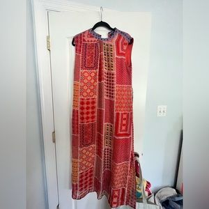 Anthropologie multicolored maxi dress